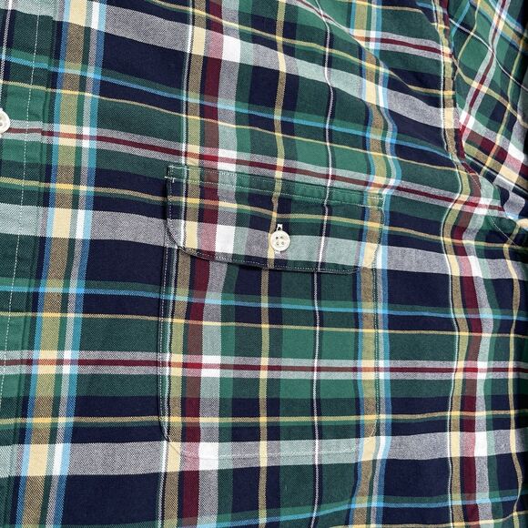 Polo Ralph Lauren Shirt Mens 2XB Big Long Sleeve Button Down Plaid Chest Pockets - Picture 11 of 13